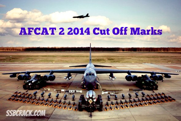 AFCAT 2 2014 Cut Off Marks