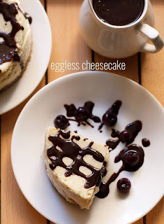 Eggless Cheesecake Recipe