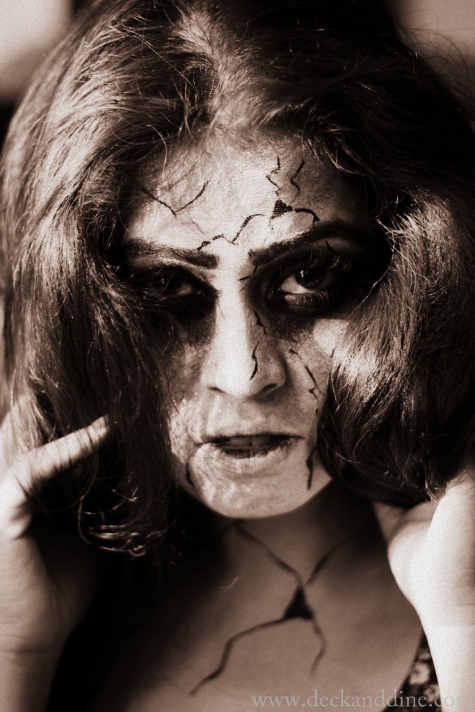 doll with broken eye