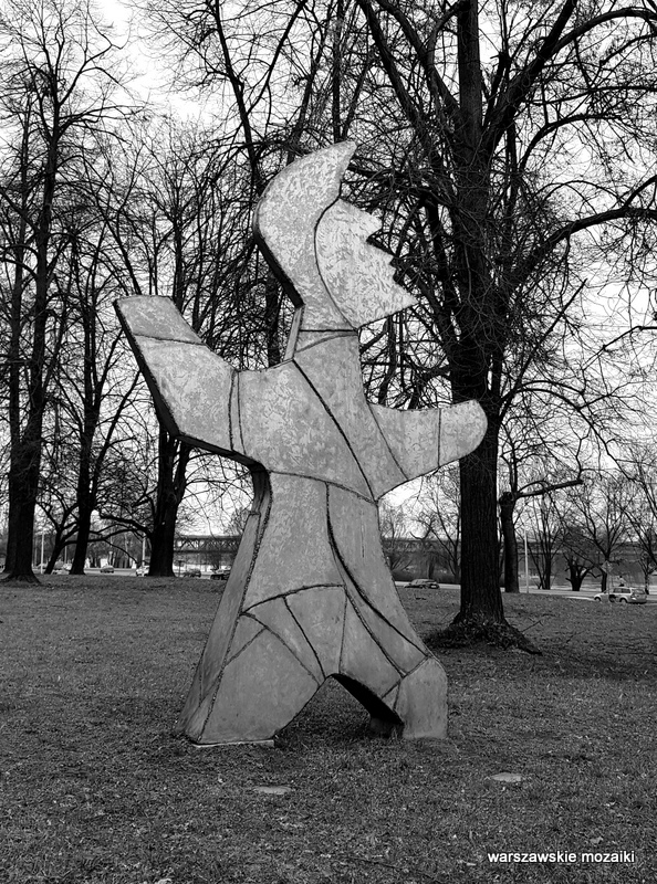 Warszawa Warsaw skwer Sanguszki rzeźba rzeźby