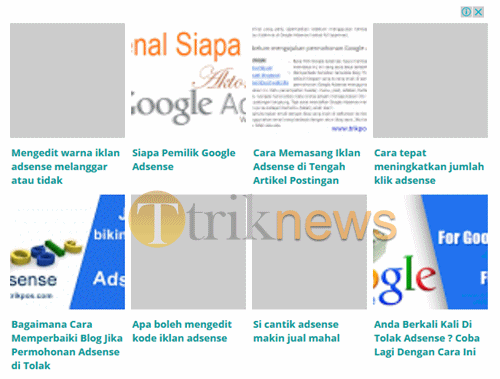 Cara Membuat Iklan Adsense Seperti Related Post atau Artikel Terkait