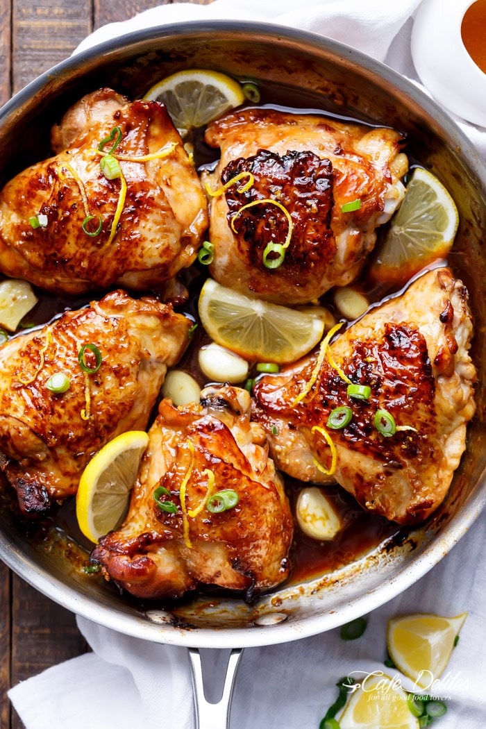 Honey Lemon Garlic Chicken #Recipe