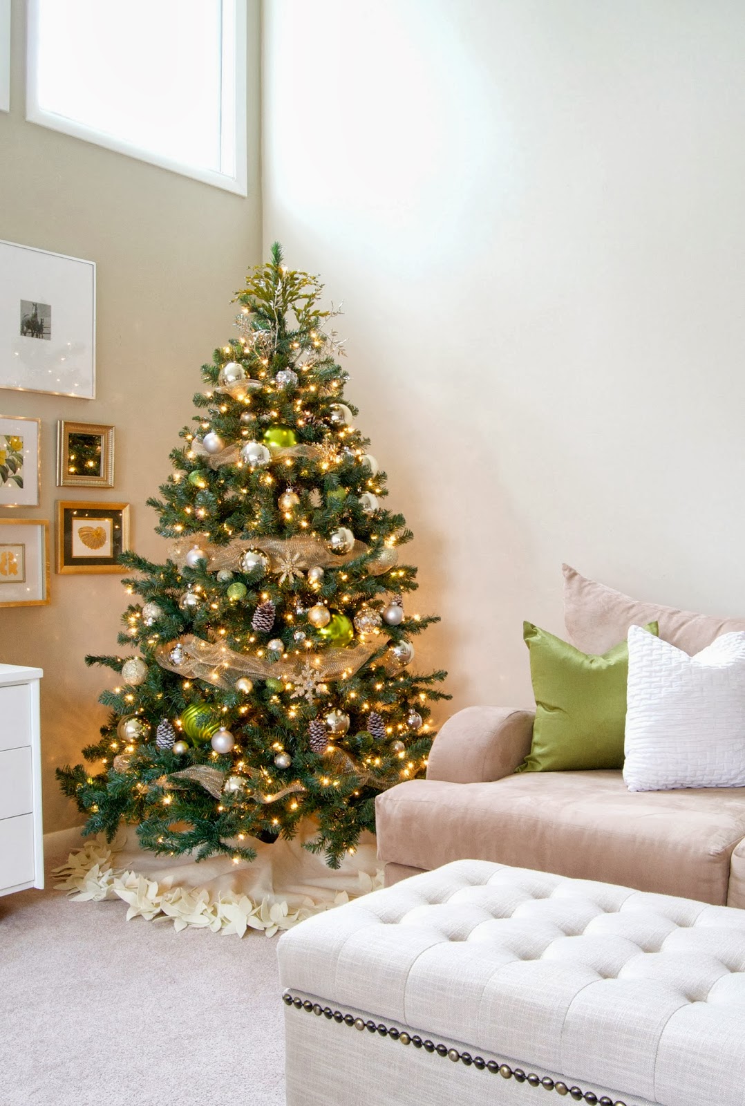 Our Hopeful Home: How To Make A Styrofoam Cone Christmas Tree With Glitter  Ball Ornaments