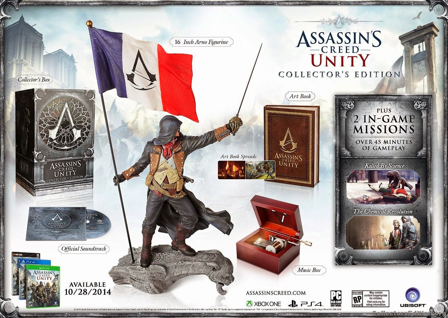 Veja as edições de colecionador de Assassin's Creed Unity GameBlast