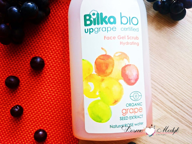 Bilka Bio - nawilżający żel do mycia twarzy Upgrape Bio Certified ( z ekstraktem z winogron ).