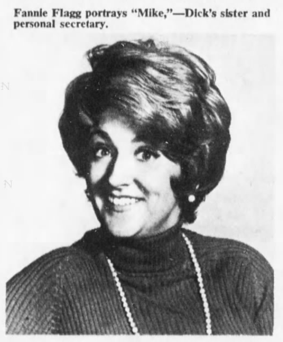 (NEA)-Fannie Flagg, who is red-haired, blue-eyed, curvy and pretty