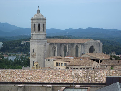 Girona cathedral from the city walls