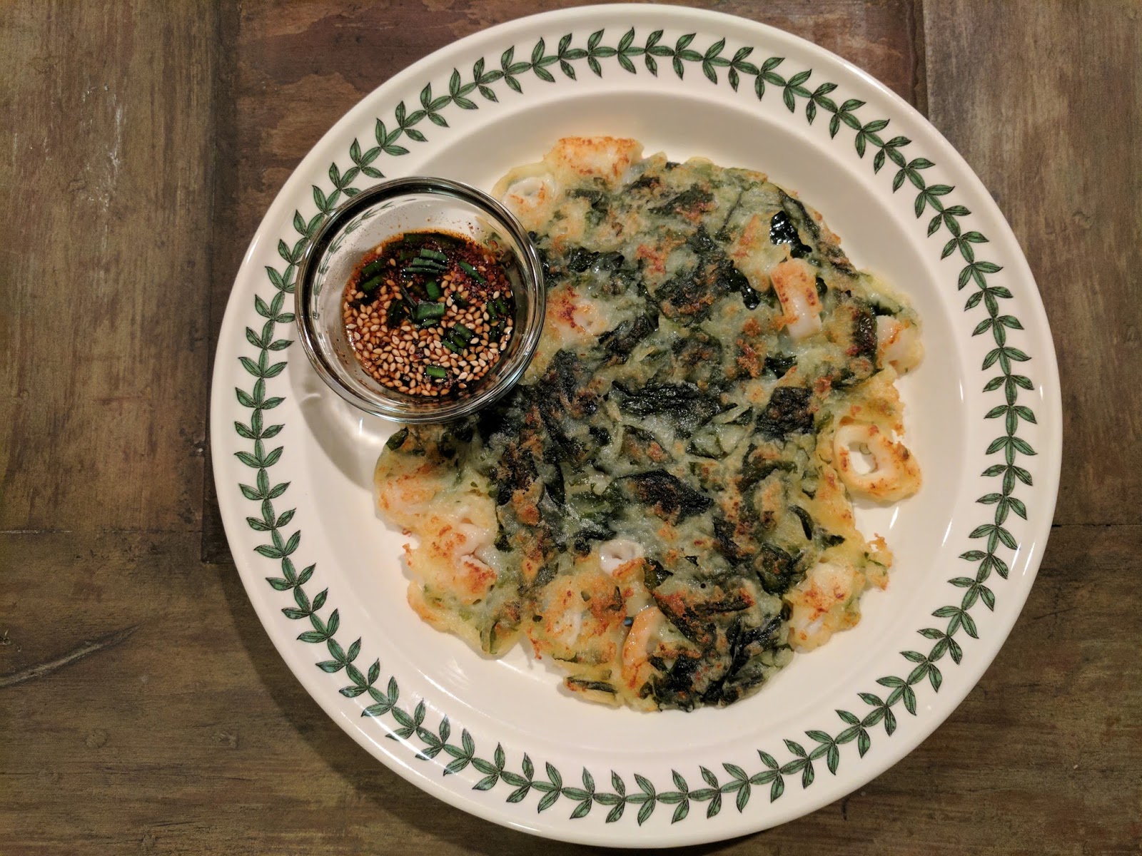 The Kitchen Korean Pancake with Seafood and Seaweed