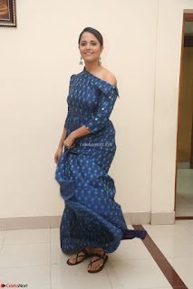 Anchor Anasuya in a Blue Gown at Jai Lava Kusa Trailer Launch ~  Exclusive Celebrities Galleries 035