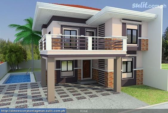 50 images of modern two story house design bahay ofw sample house designs