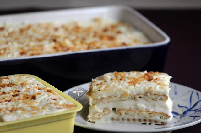 Cream Cheese Layered Biscuit Pudding