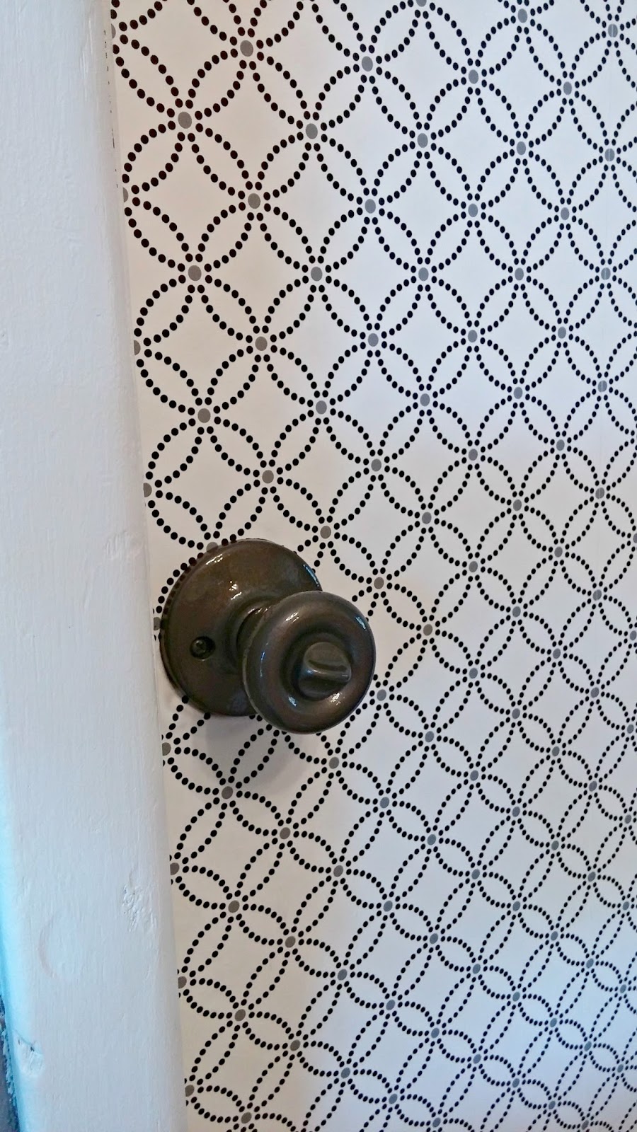 Interior Door Makeover with Peel & Stick Wallpaper Little Vintage Cottage