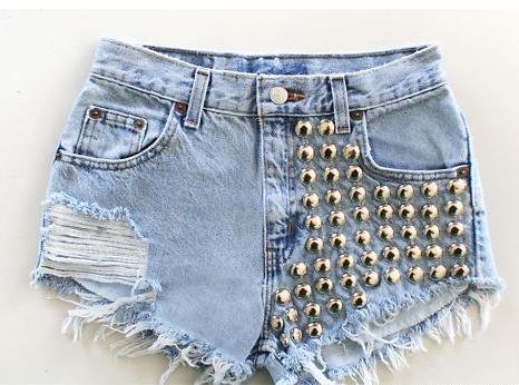 Bohemian Hobo: Studded Shorts