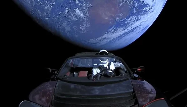 Tesla Roadster Marte