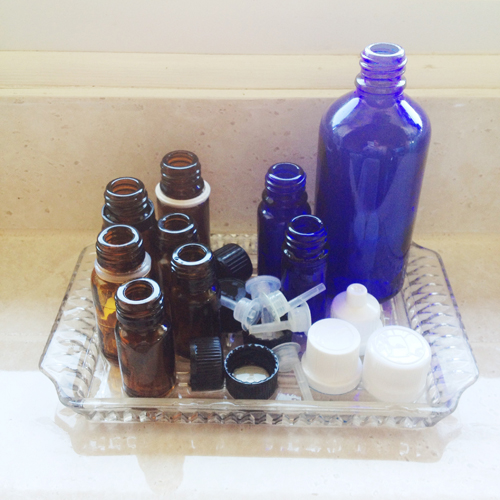 OLD Woodland Way cleaning essential oil bottles