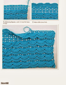 vestido de croche de babado infantil