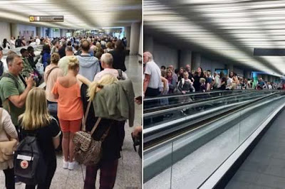 Easter chaos: Brit tourists faint in huge queues at Palma airport after 'increased security checks'
