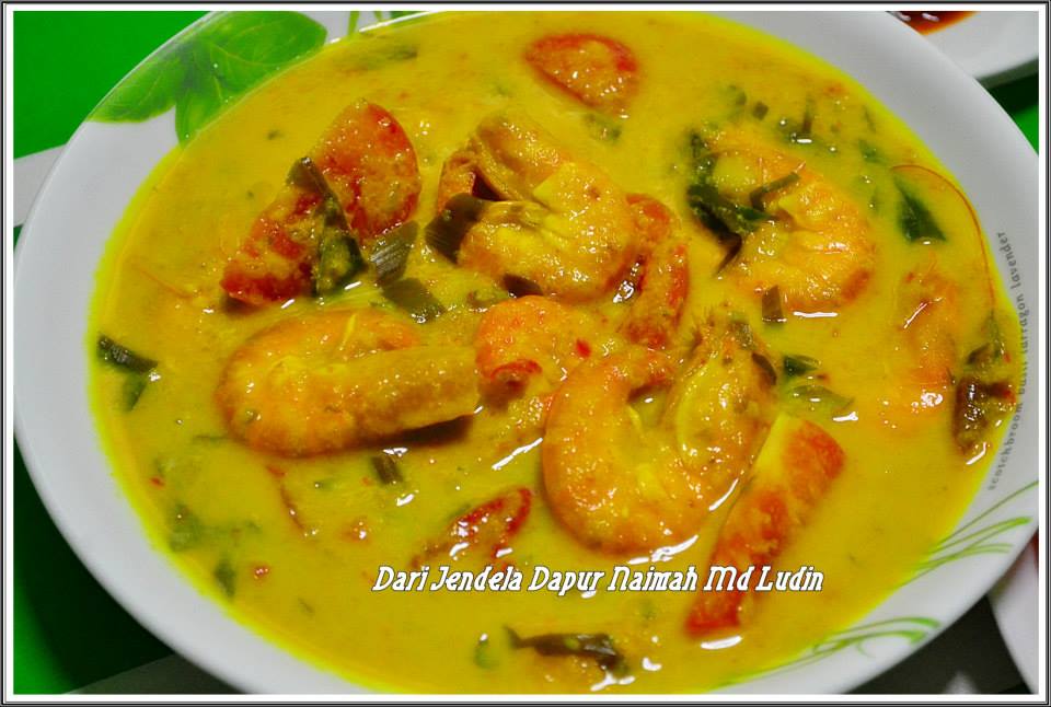 JENDELA DAPUR NAIMAH Udang Masak Lemak Tempoyak