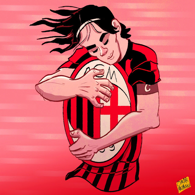 Paolo Maldini illustration