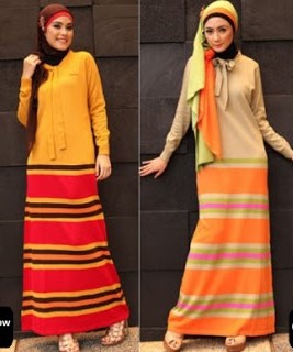 Baju Gamis Dari Kain Rajut Halus Model Baju Rajut Muslim Trend Terbaru Masa Kini