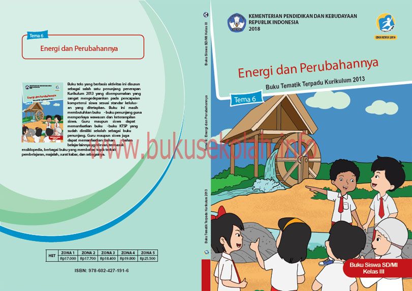 Download Buku Tematik Kelas 3 Tema 6 Revisi 2018