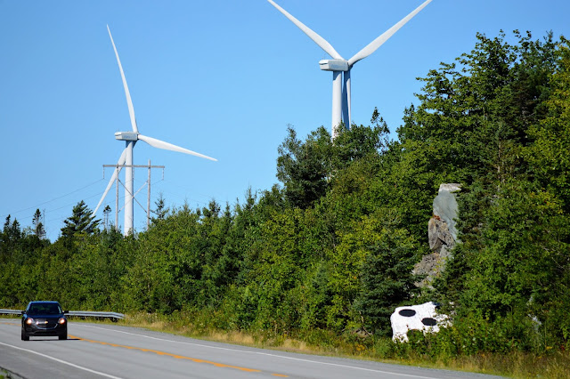 Highway 107, Nova Scotia with the famous dice. Highway 107, Nova Scotia with the famous dice.