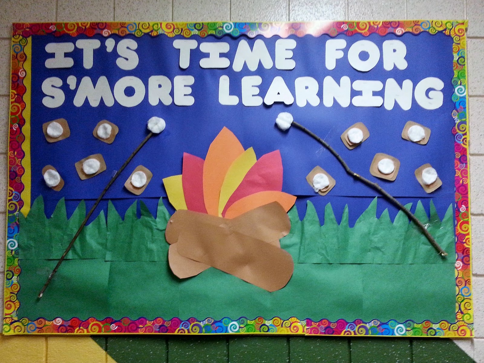 Reading with Mrs. D Bulletin boards around my school