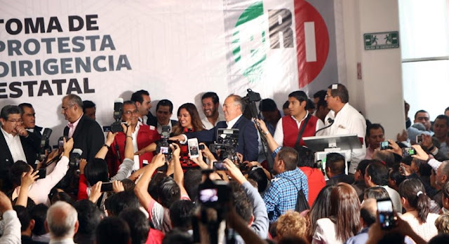 Lorenzo Rivera Sosa rinde protesta como dirigente del PRI en Puebla