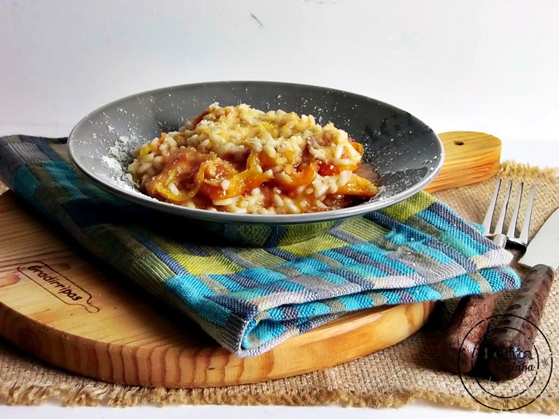 risotto de chouriço e tomate seco