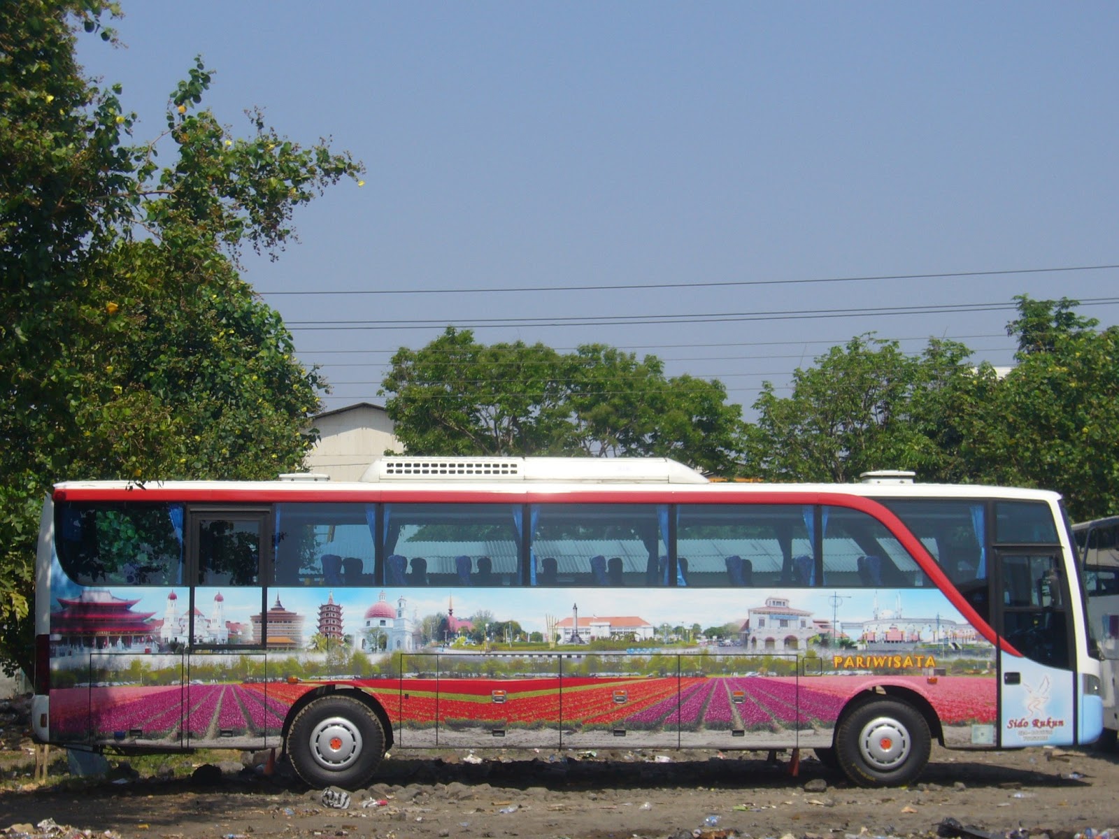 PO Sido Rukun Bus  Pariwisata Semarang Jawa Tengah Gambar  Gambar  Exterior Bus 