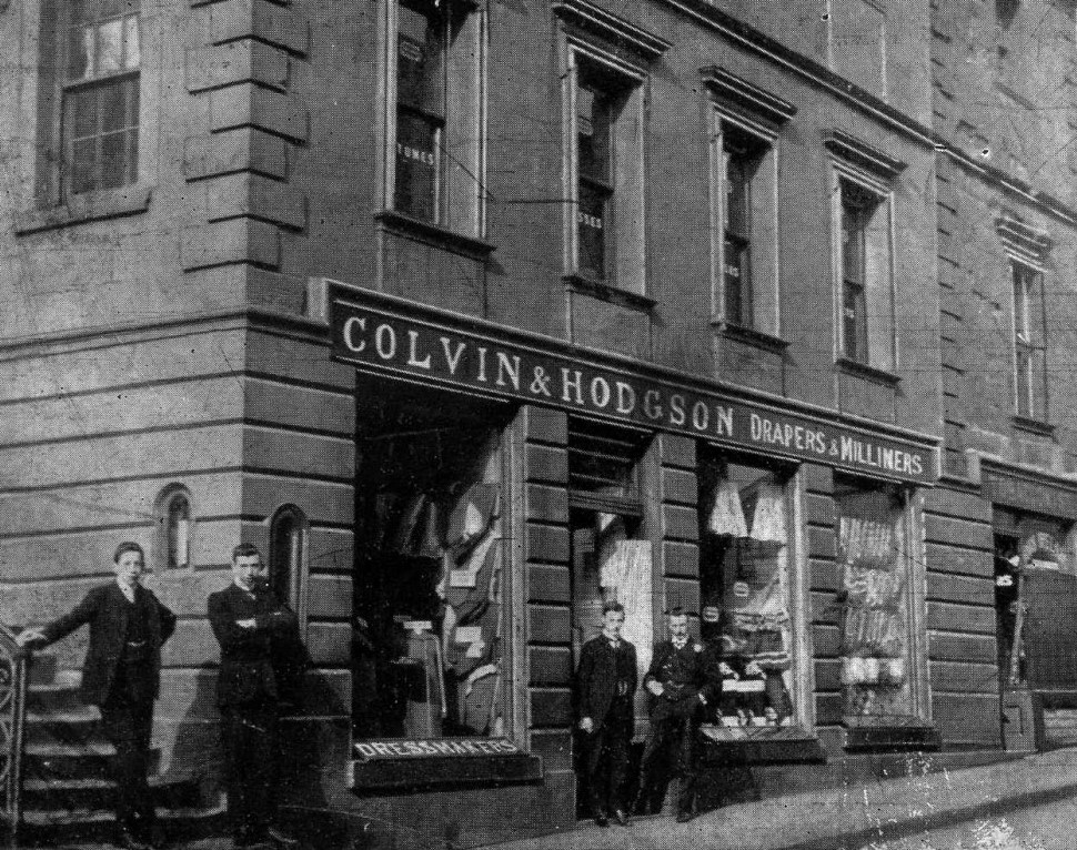 Tour Scotland Old Photograph Drapers Shop Dumfries Scotland