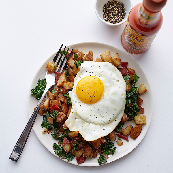 Red Potato, Kale and Bacon Hash SmartPoints 8 healthy weight watchers