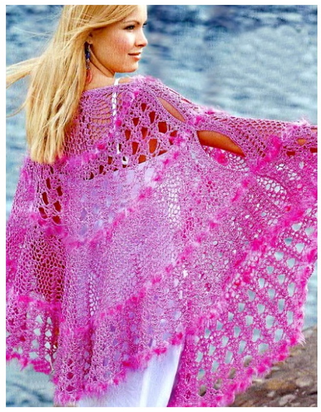 ergahandmade: Crochet Poncho + Diagram