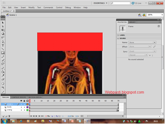 Cara Membuat Teknik Masking adobe flash professional cs 5