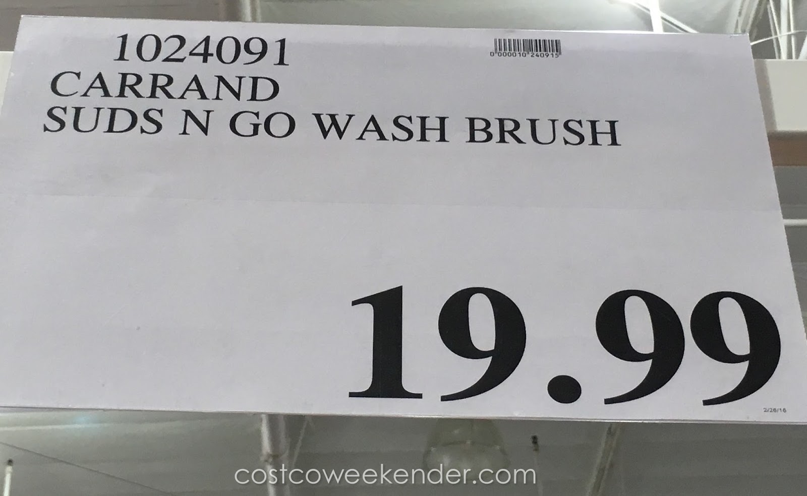 Carrand Autospa Suds N Go Wash Brush Costco Weekender