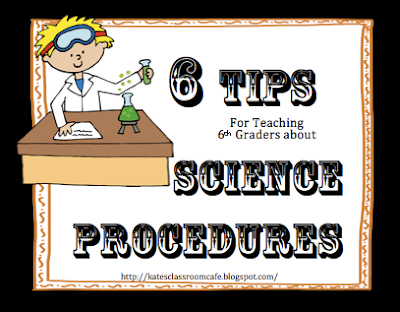 Kate's Science Classroom Cafe: Free Printable for Science Procedure Writing