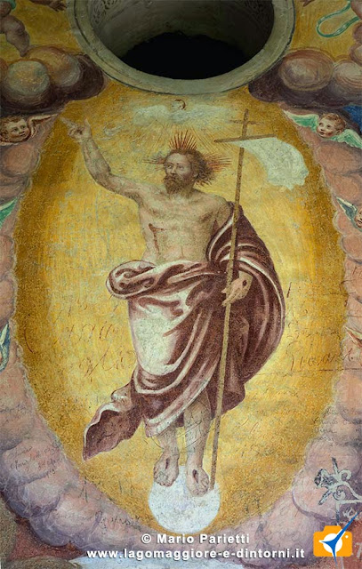 Chiesa di san Bernardo, affresco esterno Chiesa di san Bernardo, affresco esterno