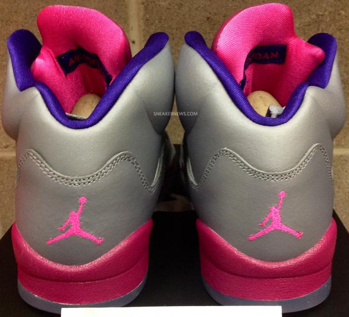 pink and gray jordan 5
