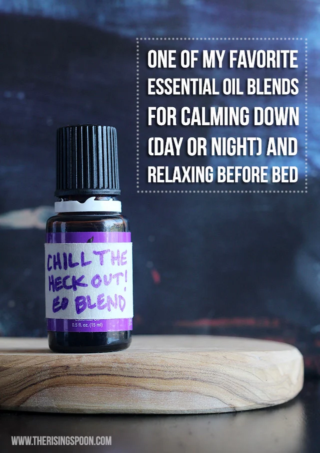 A blend of calming essential oils that you can smell or combine with your favorite carrier oil and apply topically to chill the heck out!
