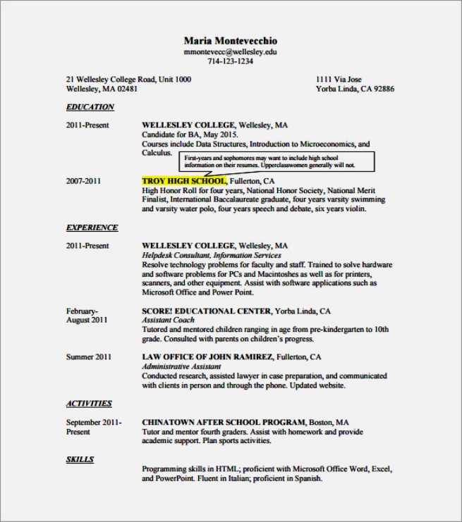 Federal Resume Sample And Format The Resume Place