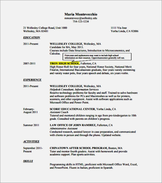 job resume template microsoft word