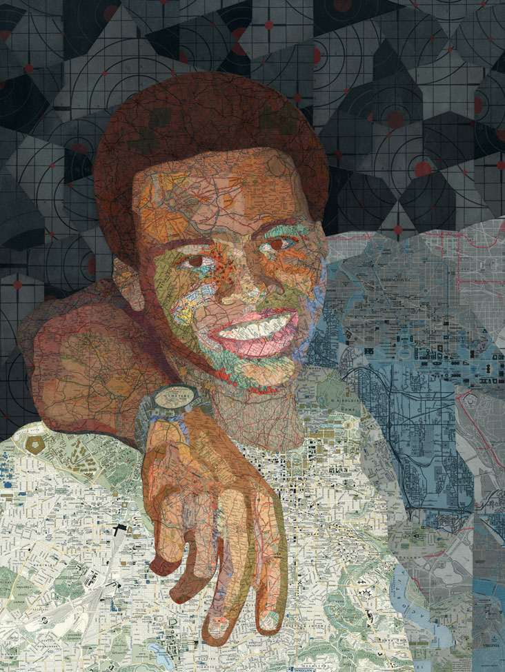 Pinzellades al món Pintant sobre mapes Matthew Cusick / Pintando