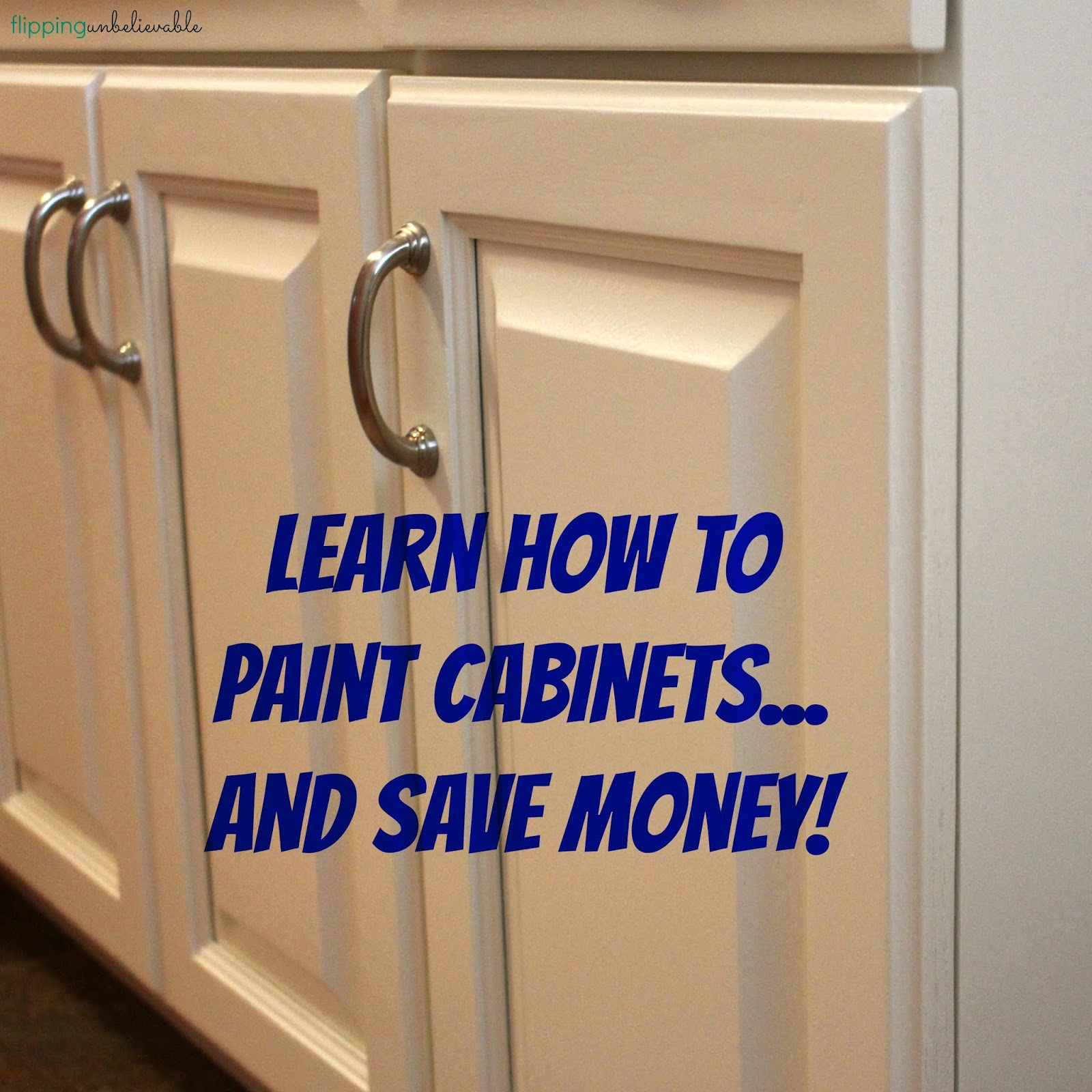 Flipping Unbelievable Learn how to paint and save money!