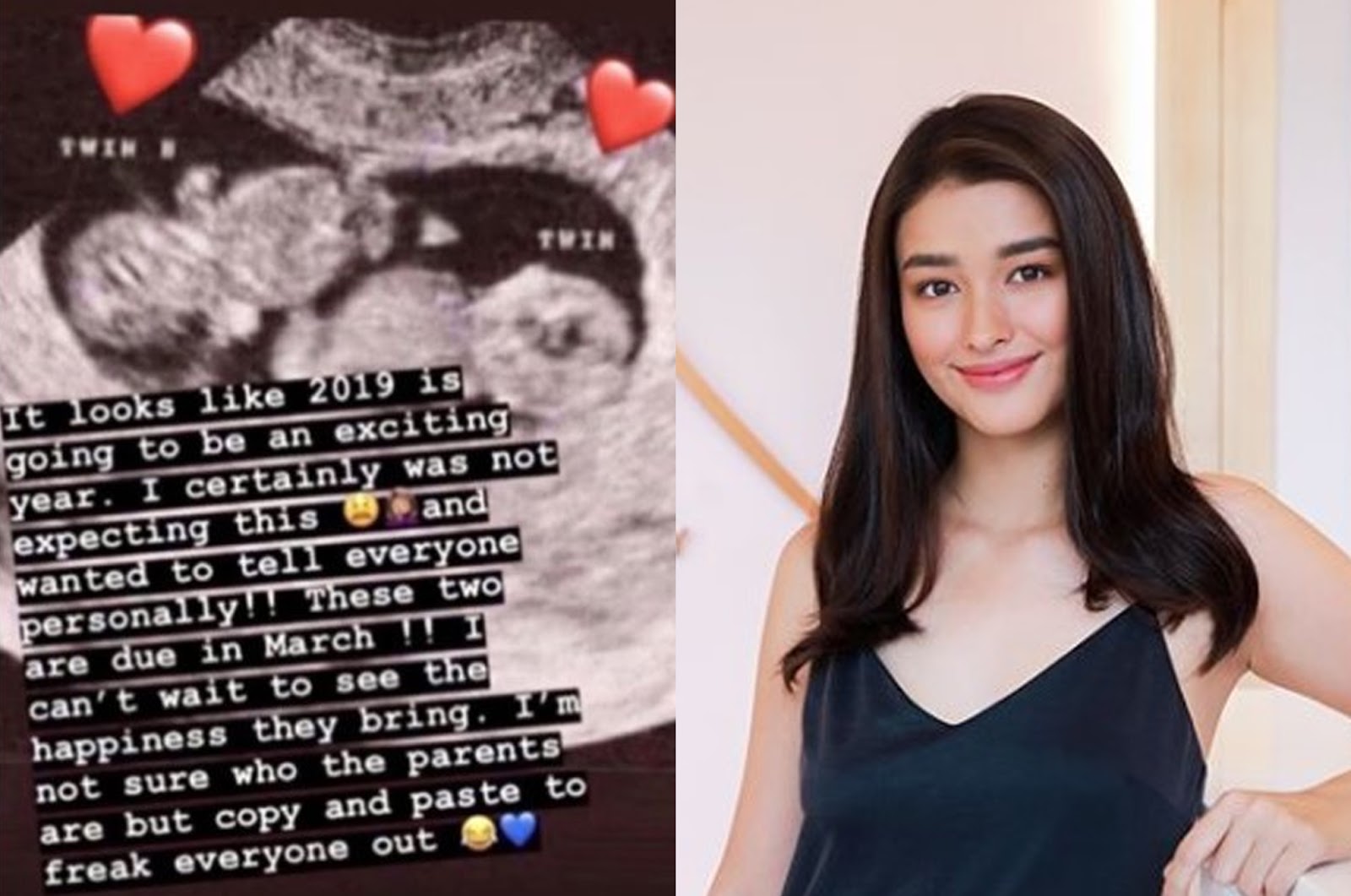 Liza Soberano pulls pregnancy prank on Instagram.