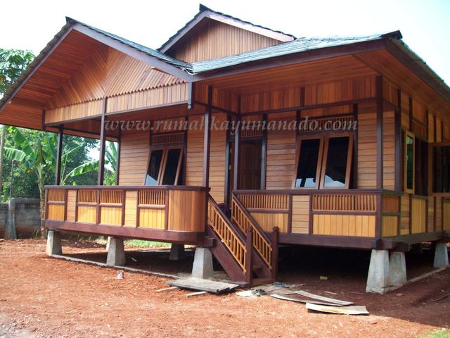 Rumah Kayu Knock Down Manado / Manado Wooden House