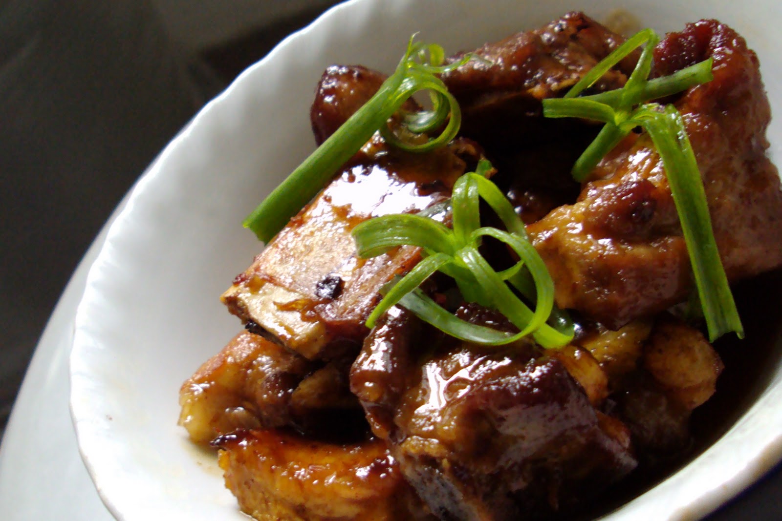 Pork Ribs in Plum Sauce