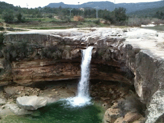 El salto del río Tastavins (Teruel)