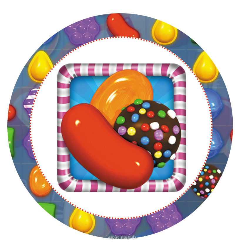 Candy Crush Party Free Printable Candy Bar Labels. Oh My Fiesta! for