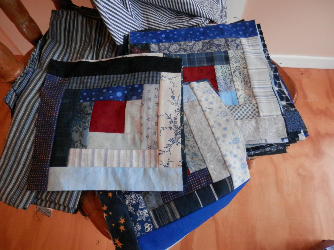 Charlotte Scott Textile Artist Repurpose men's shirts into a quilt