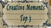 I made the top 3 at Crafty Moments